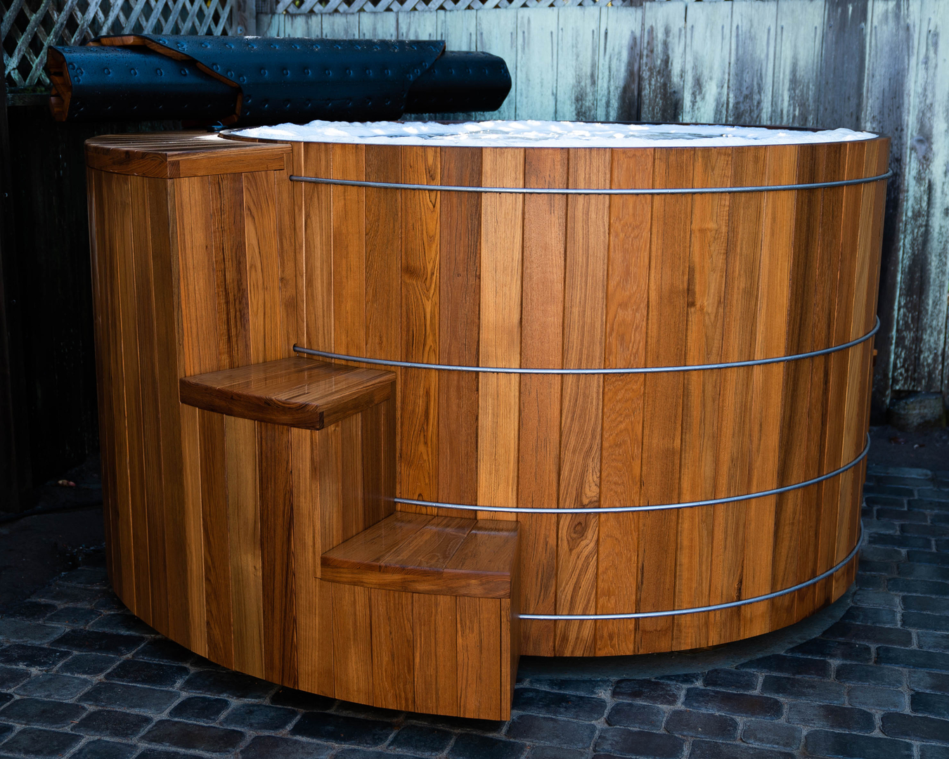 Wood Barrel Hot Tub