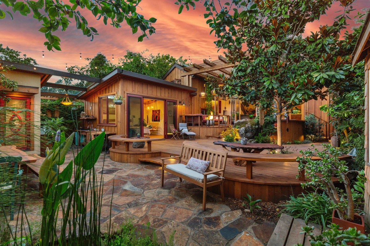 Backyard Cedar Hot Tub